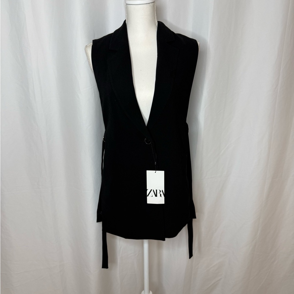 NWT Zara Elegant Black Vest